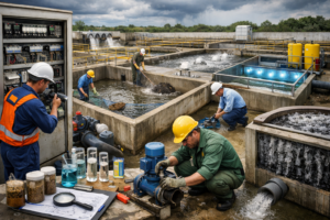 Chuẩn bị hệ thống xử lý nước thải trước mùa mưa